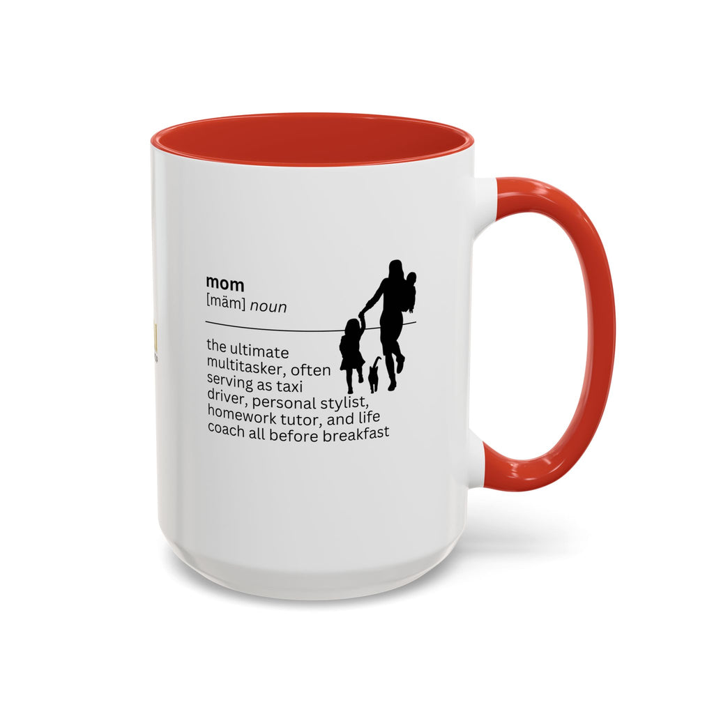 Mom Multitasker Accent Coffee Mug - Perfect Gift for Moms