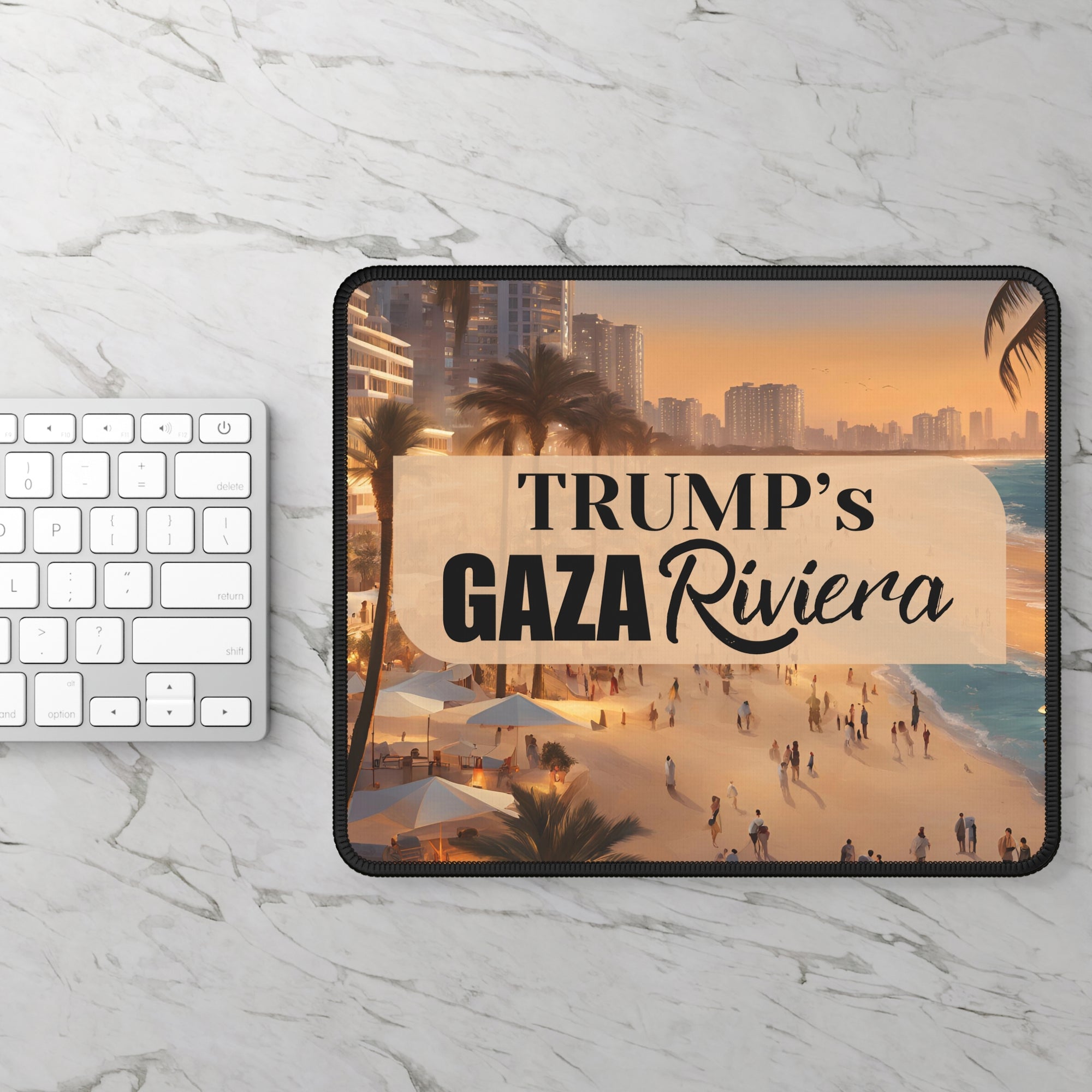 Trump's Gaza Riviera Design Gaming Mousepad