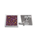 Beautifully Miswired Purple Neuron Floral Cufflinks | Epilepsy Awareness