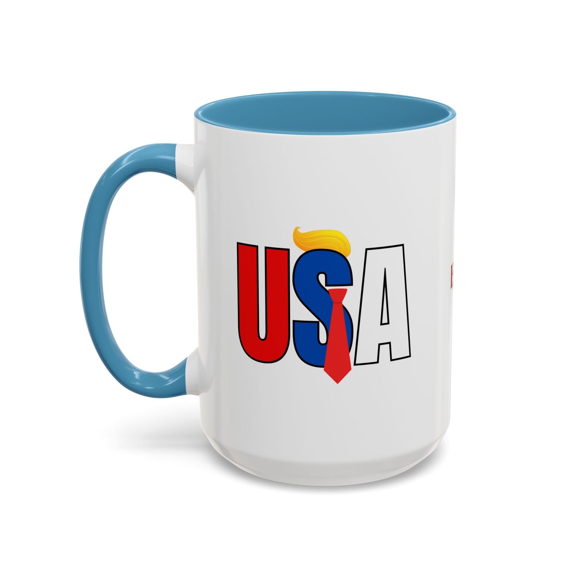 Trump USA Accent Coffee Mug Printify