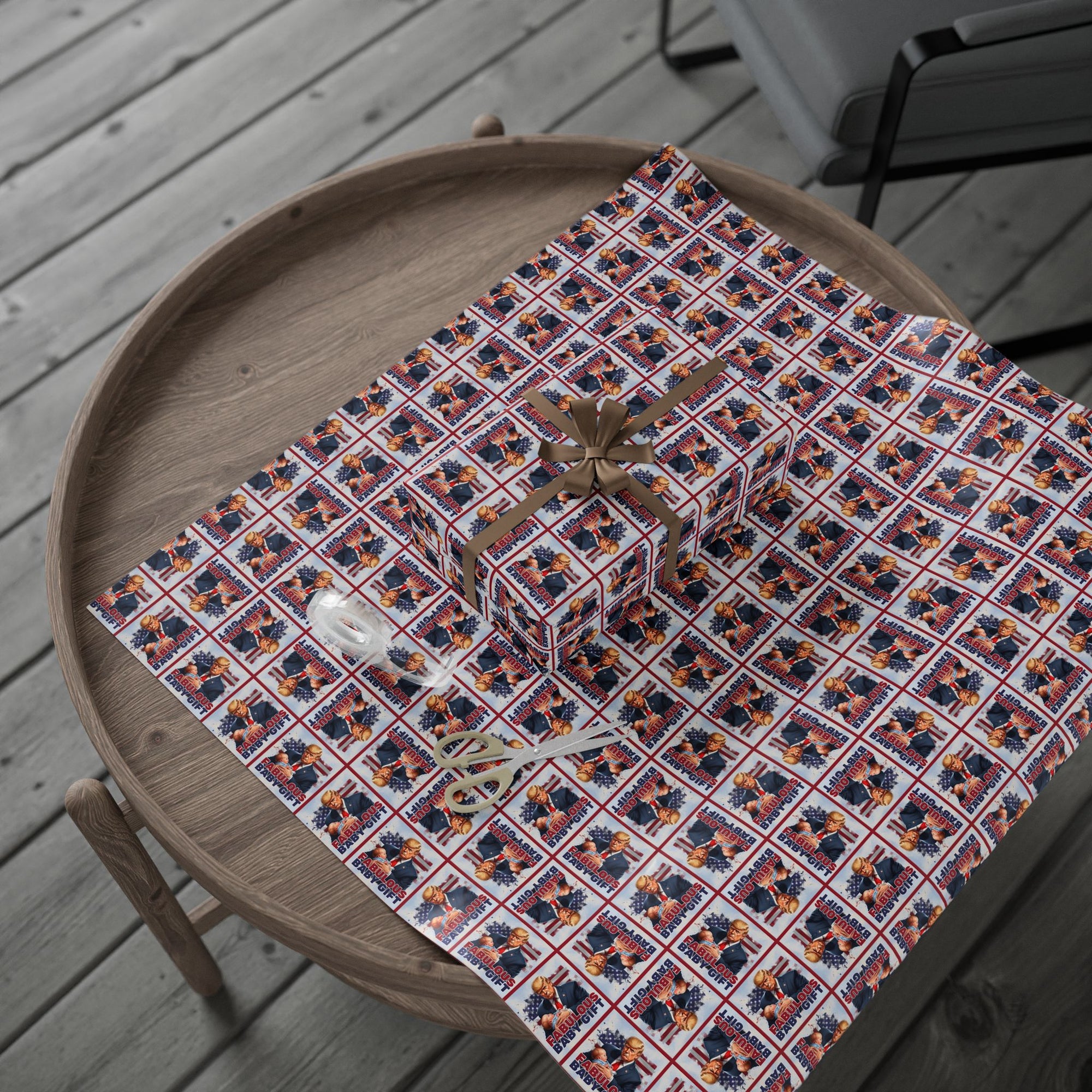 Trump Fabulous Baby Gift Wrapping Paper