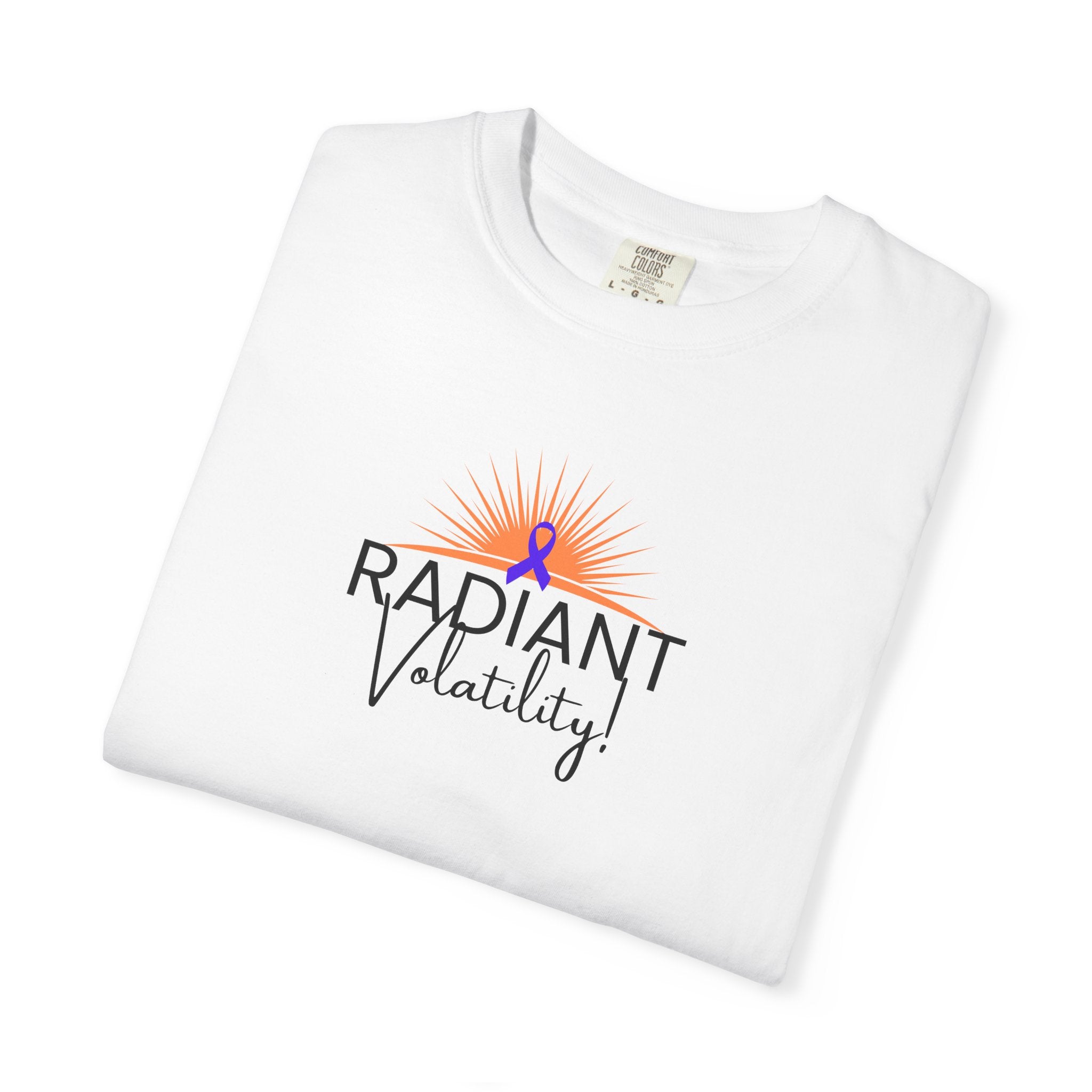 Radiant Volatility Unisex T-Shirt – Epilepsy Awareness Purple Ribbon Tee