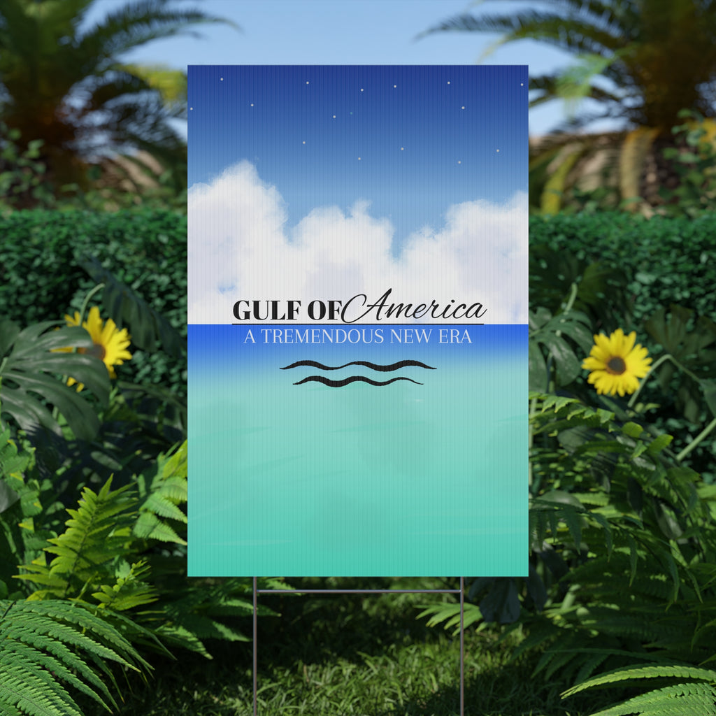 American Gulf Plastic Yard Sign