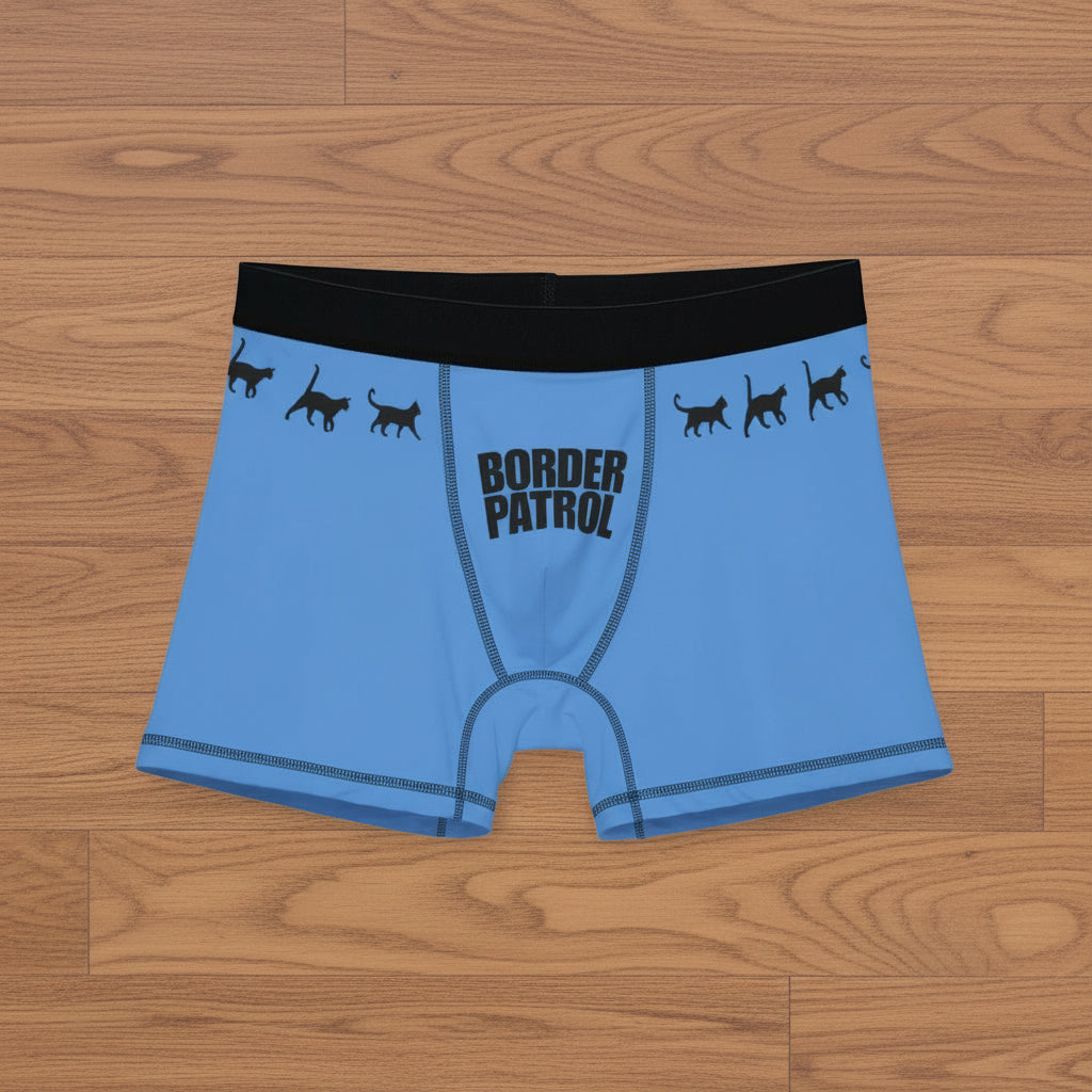 Border Patrol Cat Boxer Briefs – Men’s Stretch Boxer Briefs