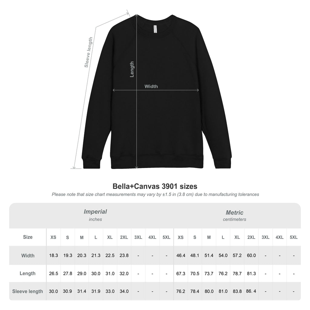 Mildly Possessed Black Cat Raglan Sweatshirt
