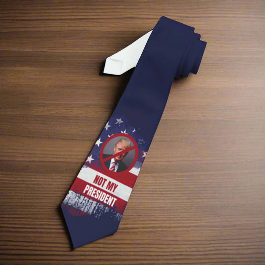 Protest Statement Necktie - "Not My President" Design