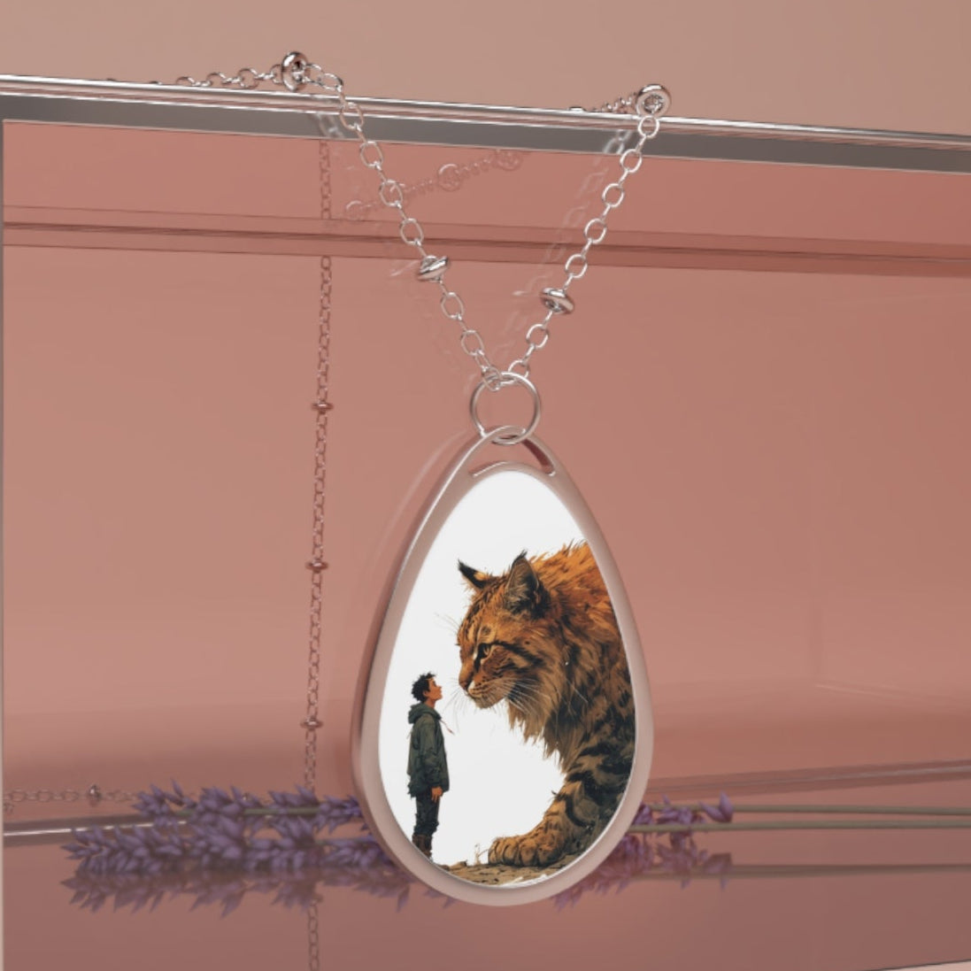 Bold Animal Encounter Oval Necklace