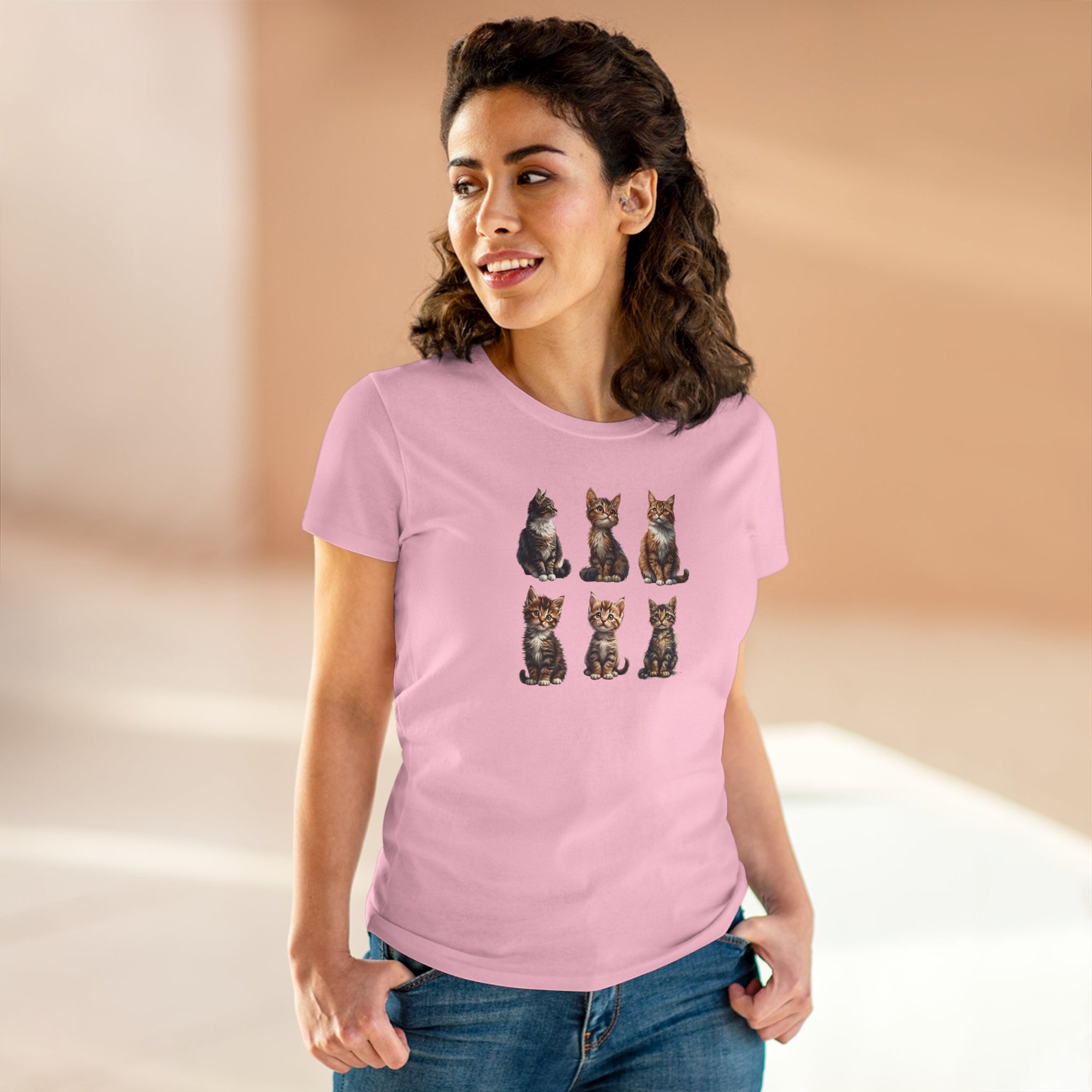 Cute Kittens Women's Cotton T-Shirt