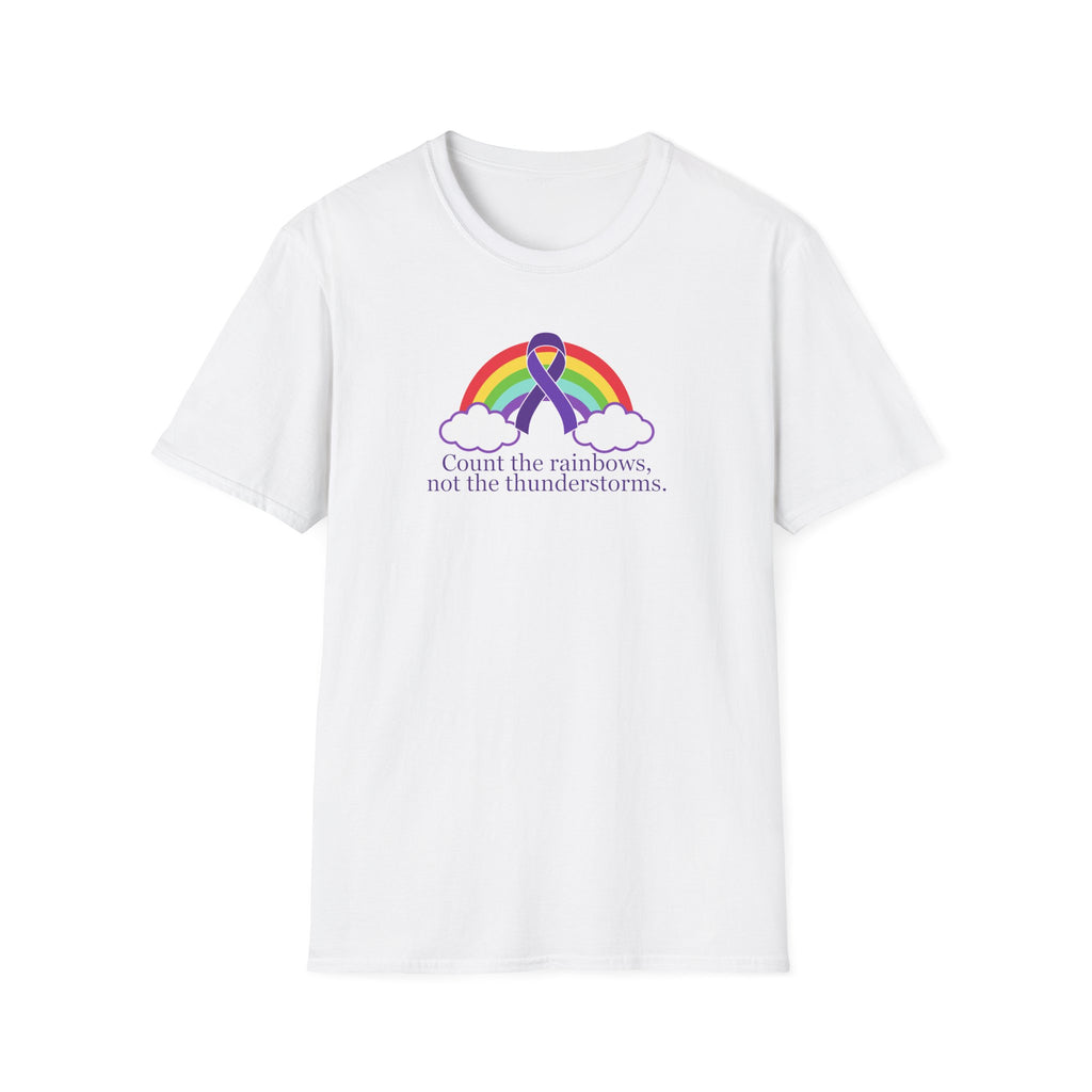 Unisex Softstyle T-Shirt - 'Count the Rainbows' Inspirational Tee