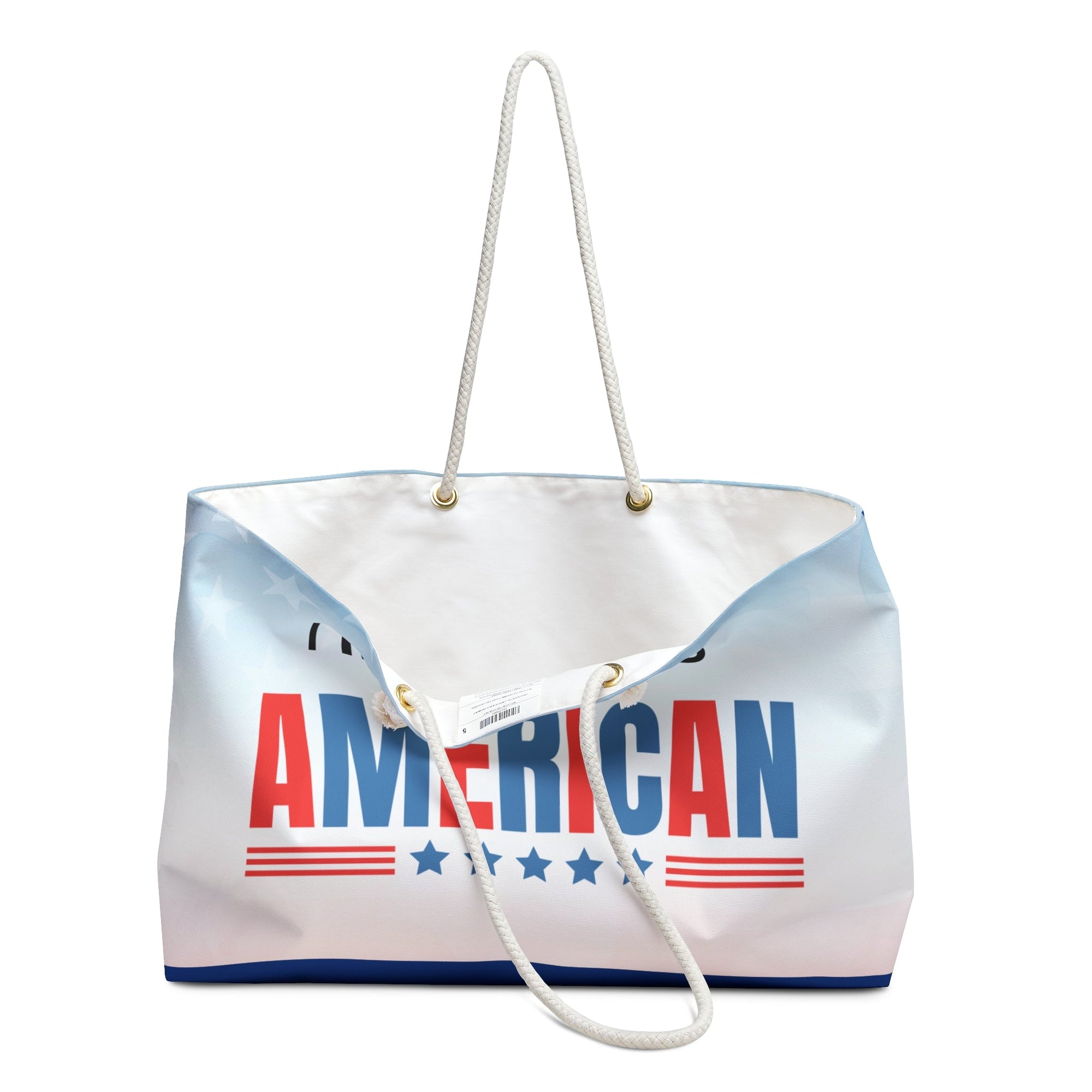 I Identify as American Weekender Bag Printify