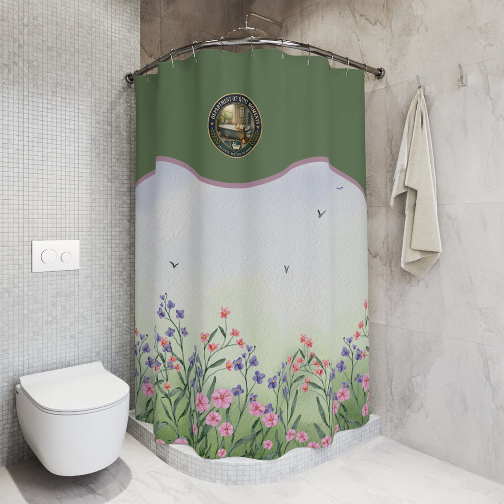 Department of Quiet Moments Botanical Shower Curtain