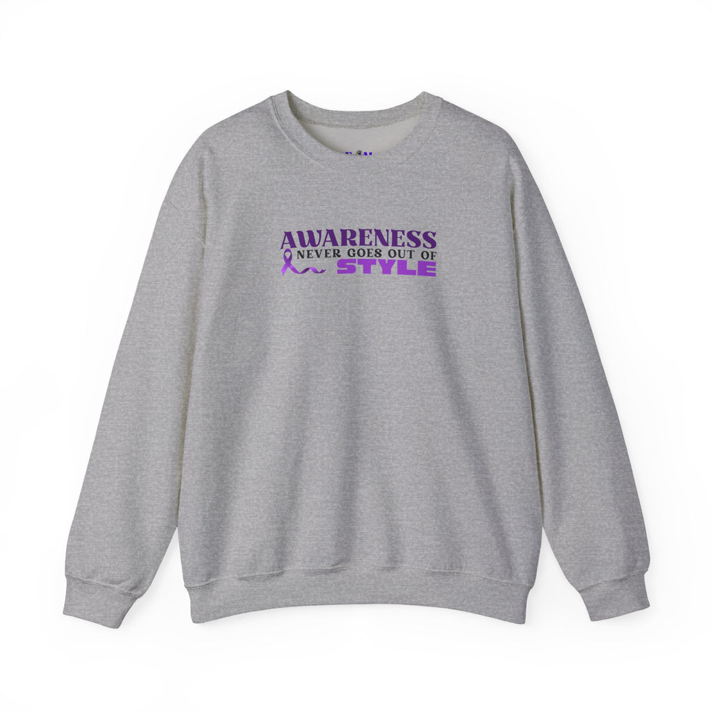 “Awareness Never Goes Out of Style” Embroidered Sweatshirt