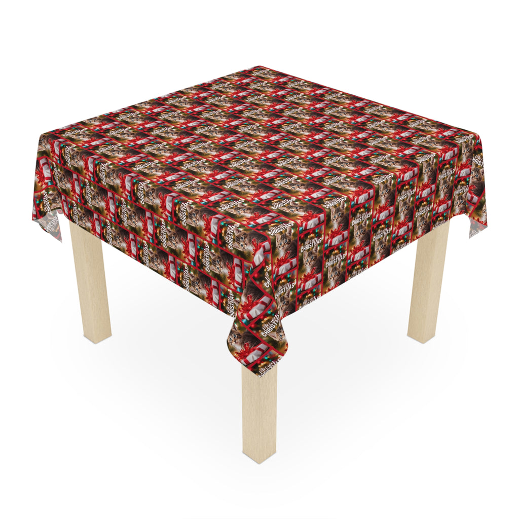 Meowy Christmas Tablecloth
