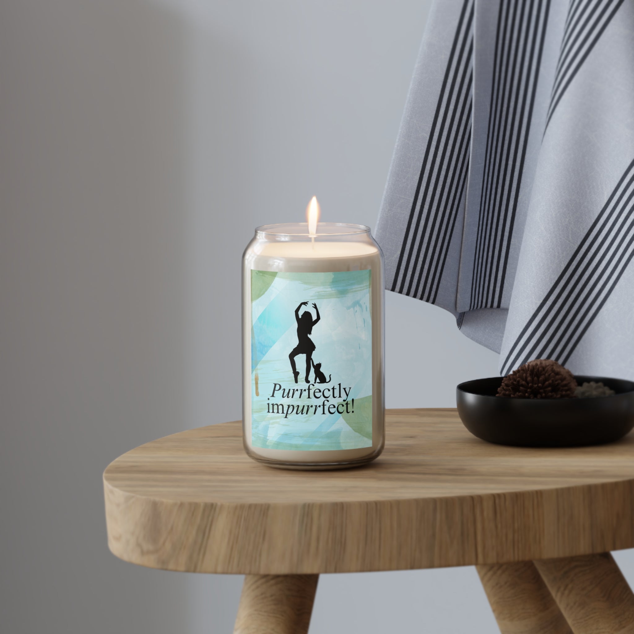 Photo depicting the ​Purrfectly Impurrfect Scented Candle, 13.75oz from EpiAl's Shop.