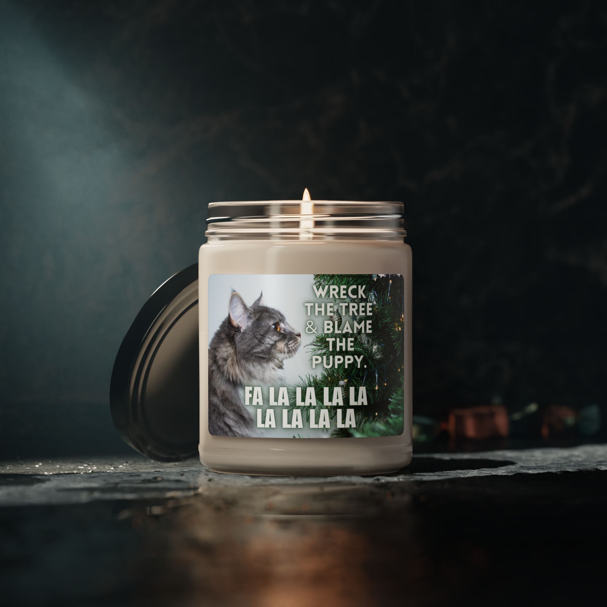 Photo depicting the ​Wreck the Tree Scented Soy Candle, 9oz from EpiAl's Shop.