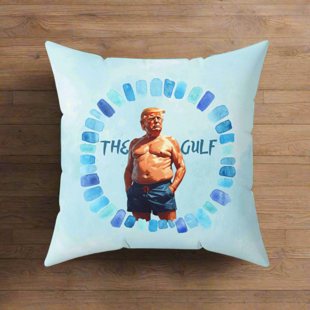 The Gulf and Trump Decorative Pillow, Home Decor