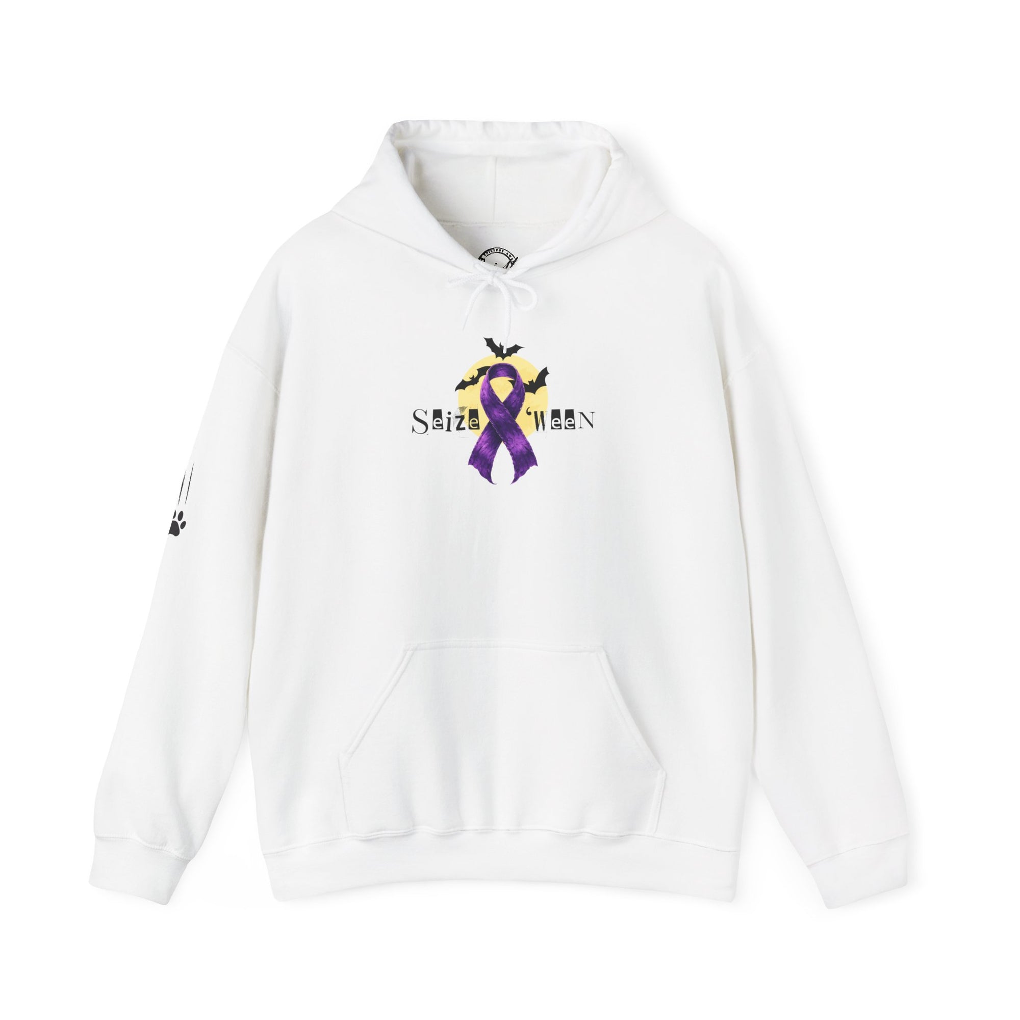 Cozy Halloween Purple Ribbon Hoodie