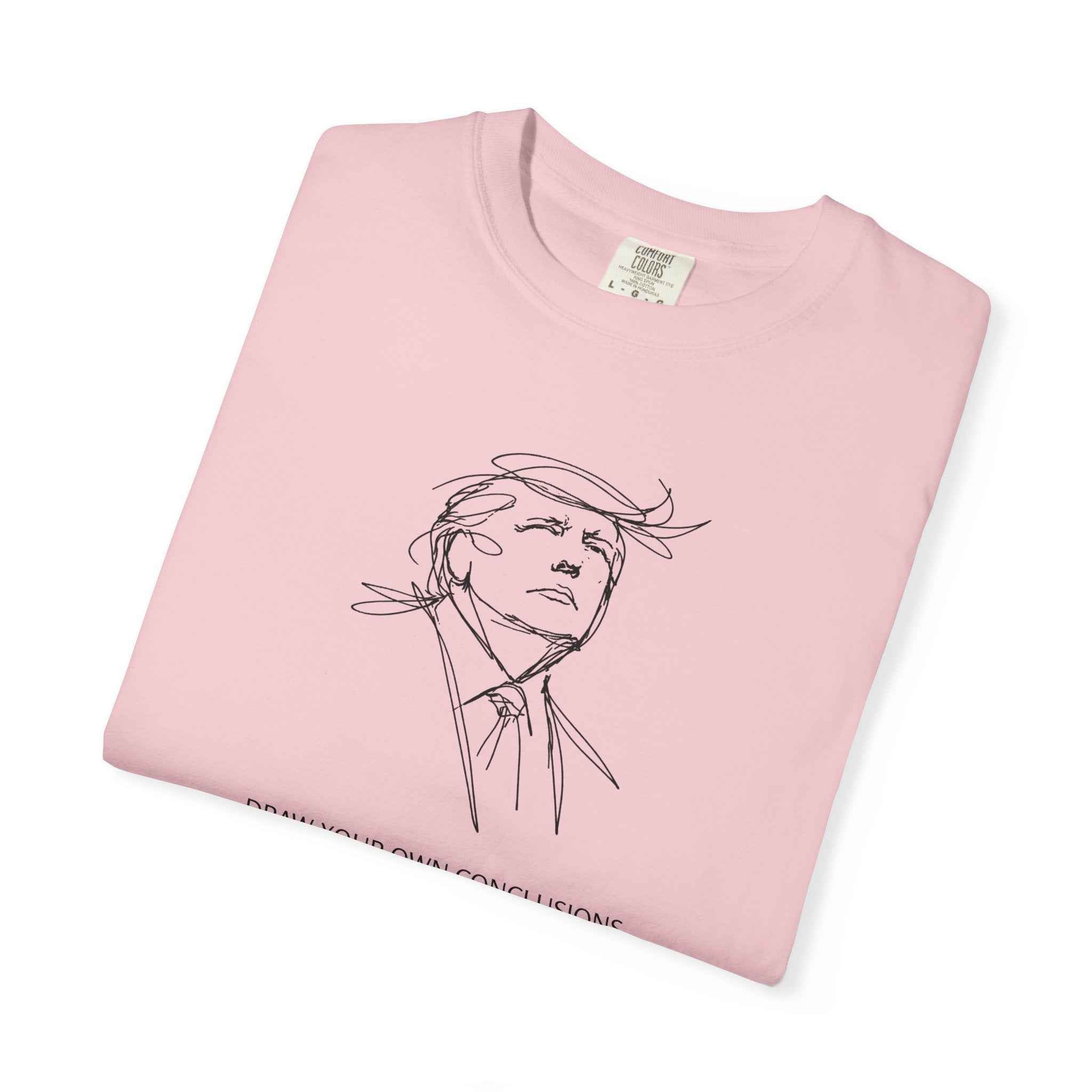 Draw Your Own Conclusions Unisex Graphic Tee – Minimal Line Art Statement Shirt
