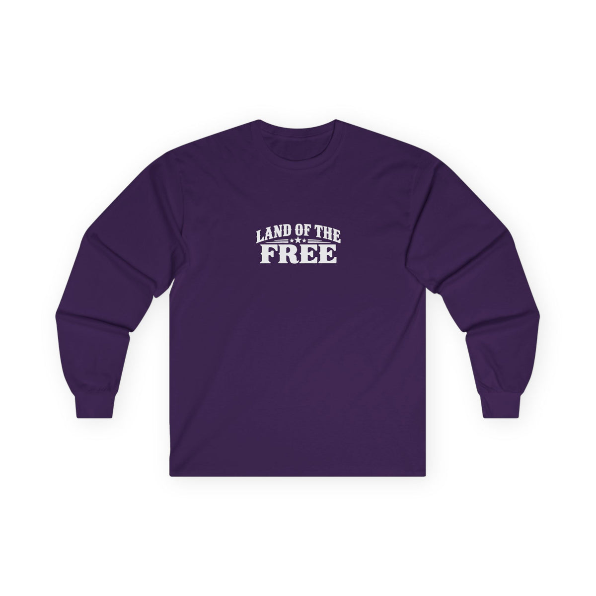 Land of the Free Long Sleeve T-Shirt | Vintage Patriotic American Freedom Tee
