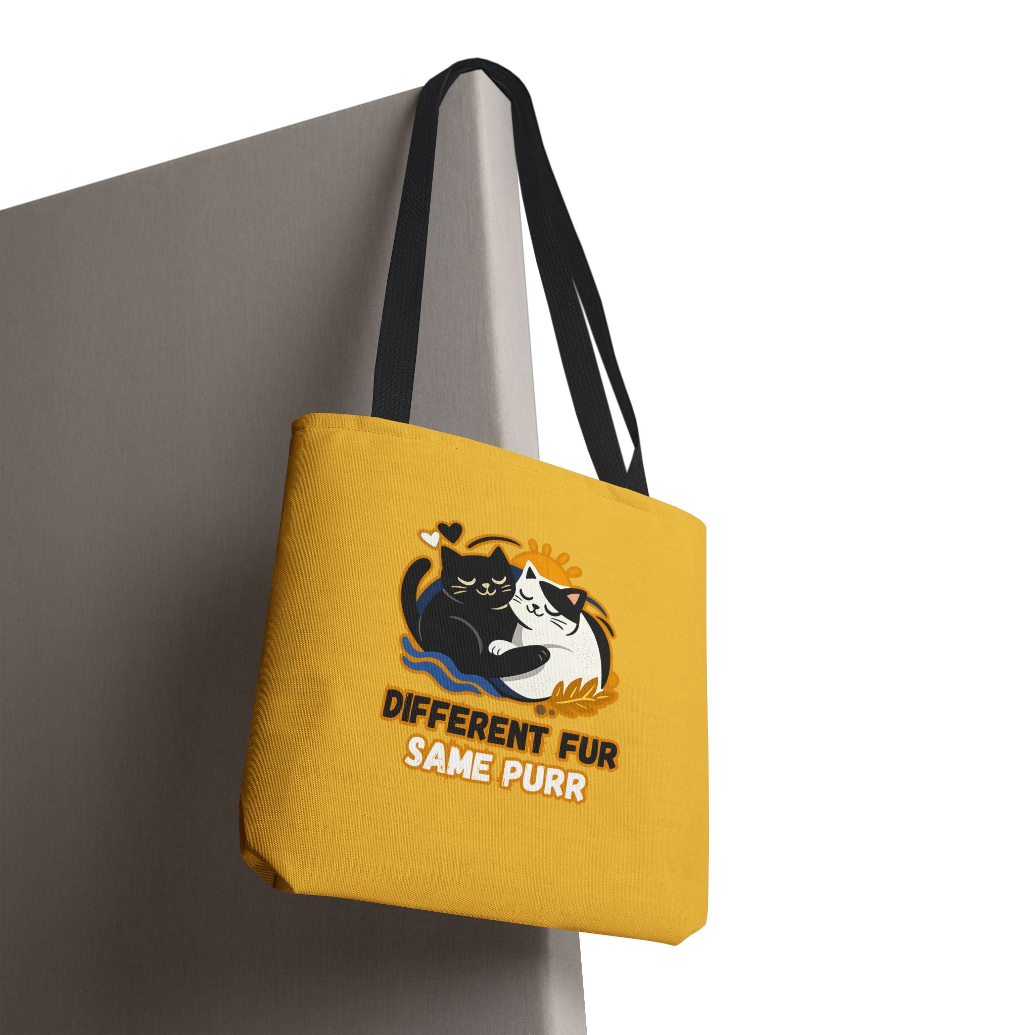Different Fur, Same Purr Cat Tote Bag – Cozy Friendship Market Bag