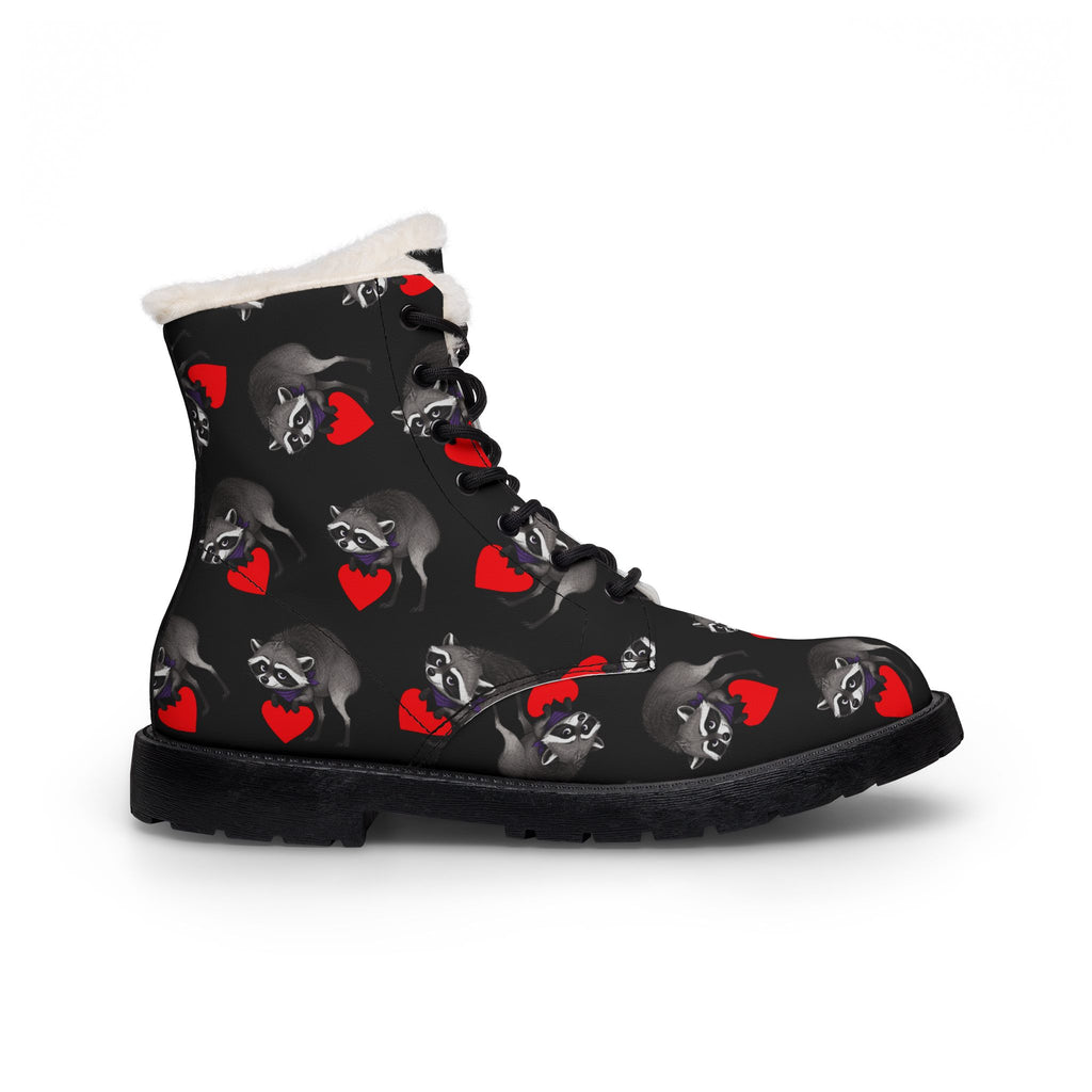 Jimothy Fur-Lined Vegan Leather Winter Boots