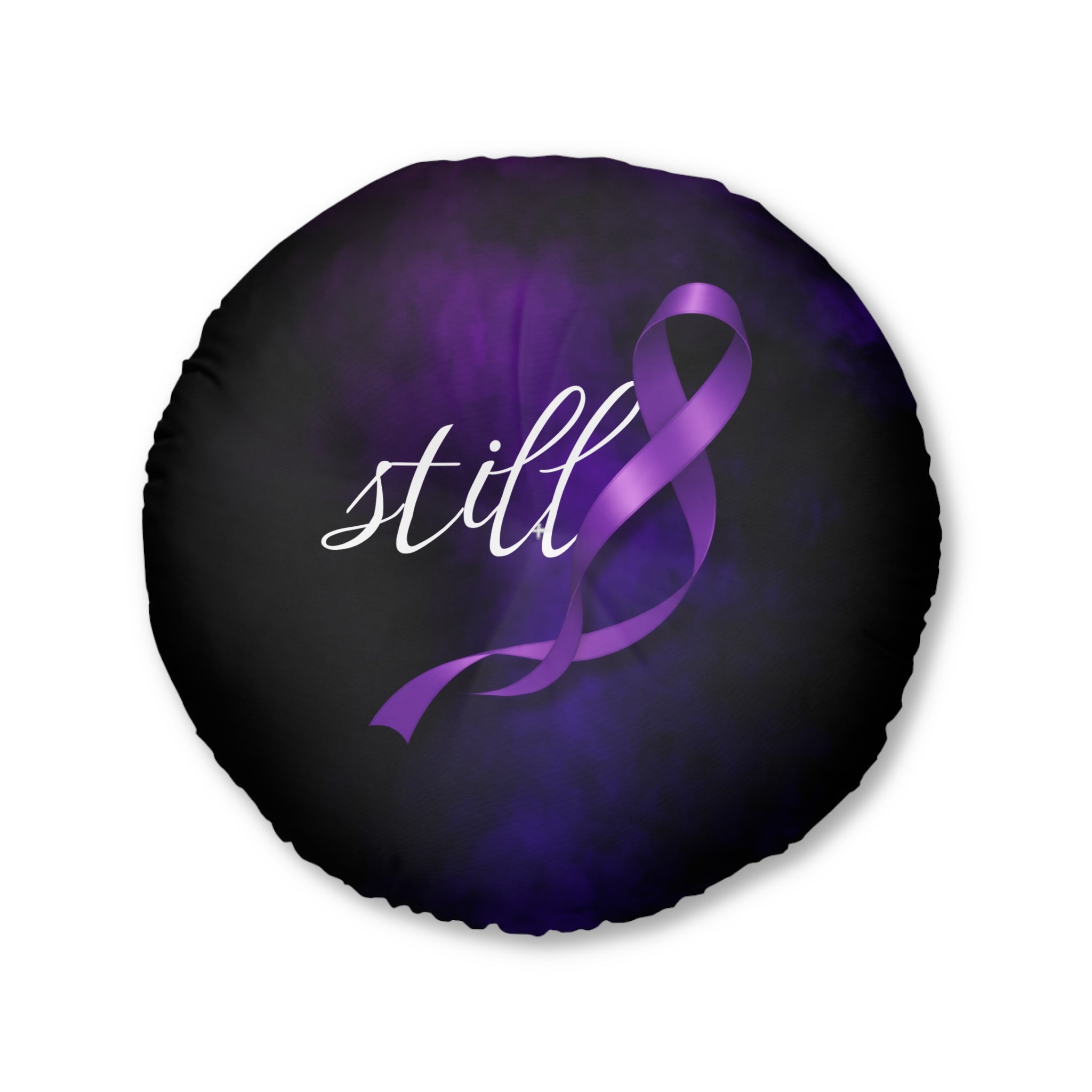 Still Floor Pillow | Epilepsy Awareness Ribbon Pillow | Still Here Decor