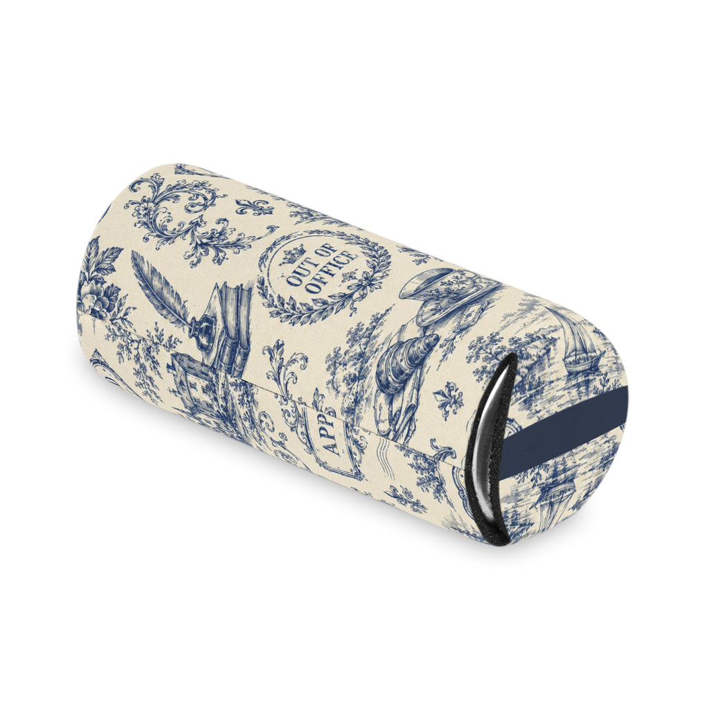 Out of Office Toile Can Cooler