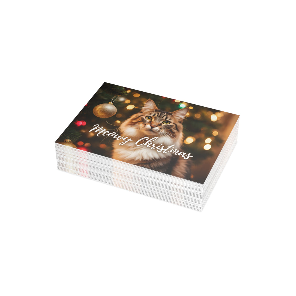 Pretty Meowy Christmas Postcard Bundles (envelopes included)