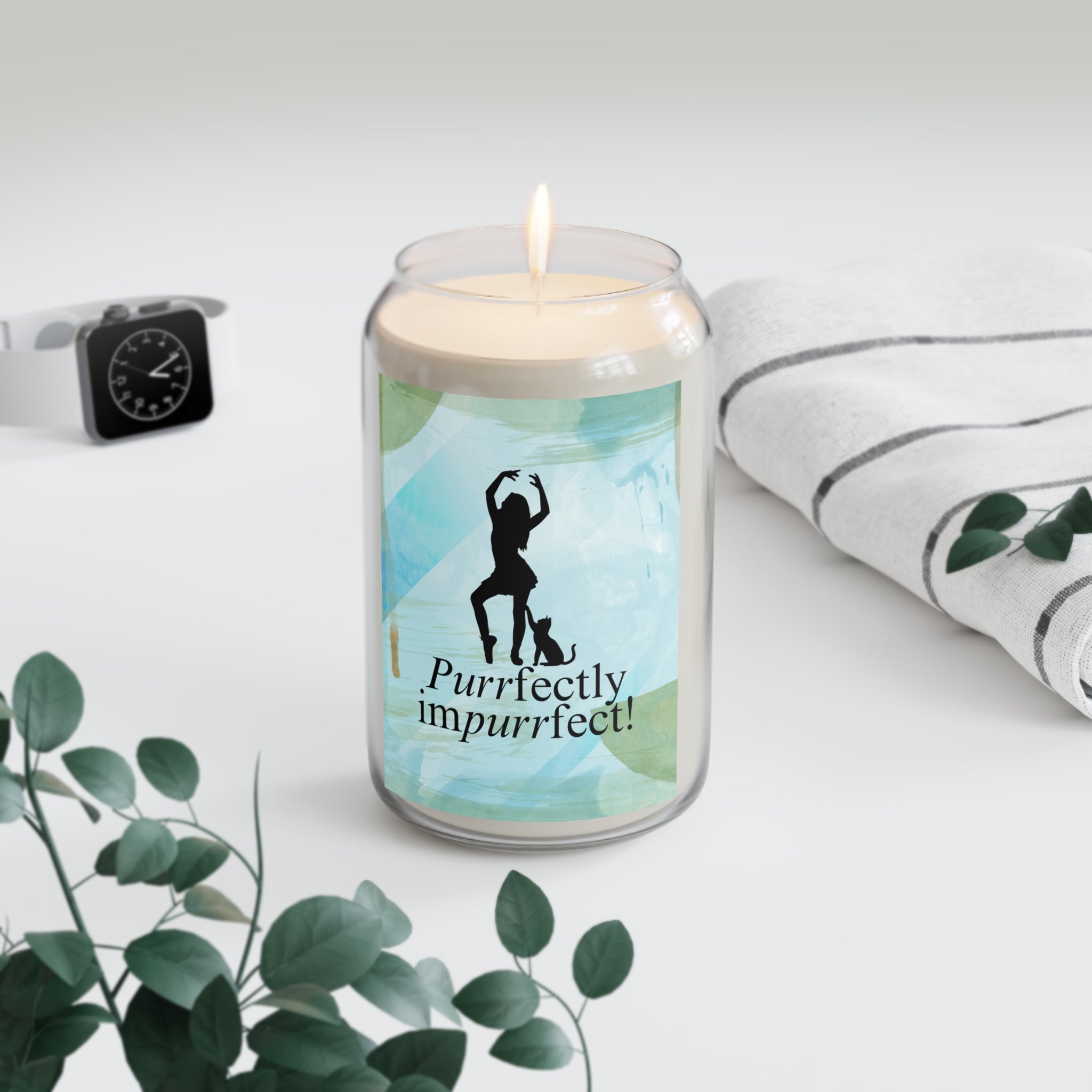 Photo depicting the ​Purrfectly Impurrfect Scented Candle, 13.75oz from EpiAl's Shop.