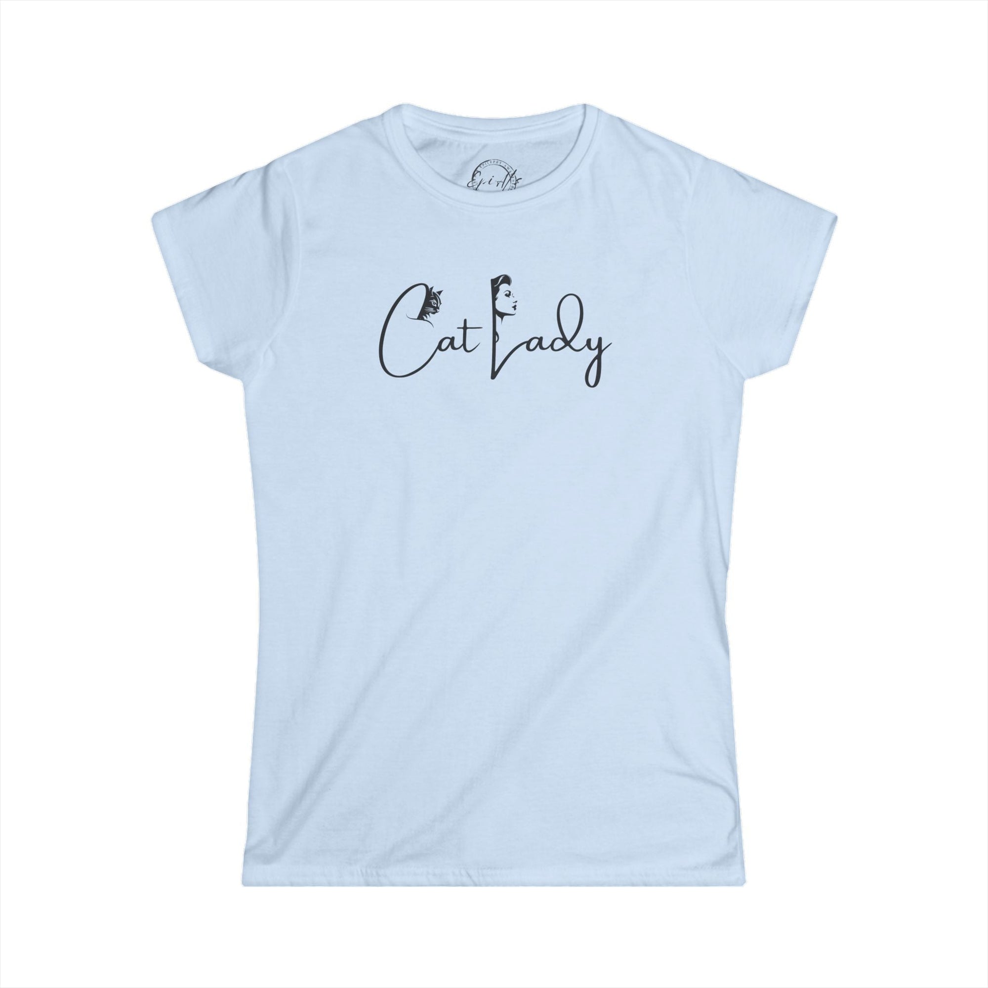 Cat Lady Women's Softstyle Tee - Perfect for Cat Lovers Printify