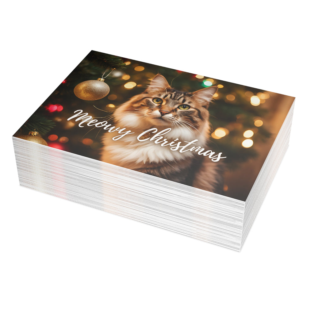 Pretty Meowy Christmas Postcard Bundles (envelopes included)