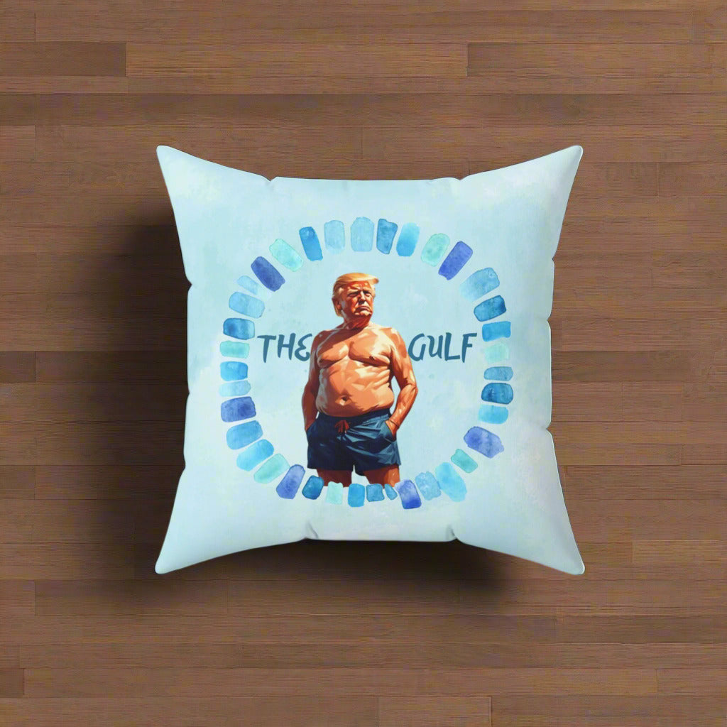 The Gulf and Trump Decorative Pillow, Home Decor