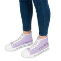 Beautifully Electric Women’s Epilepsy Awareness High-Top Canvas Sneakers