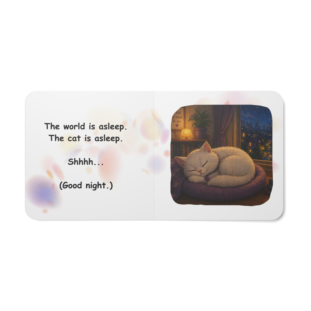 Quiet Cat. Loud World. Board Book for Kids – Calm, Cozy Bedtime Story