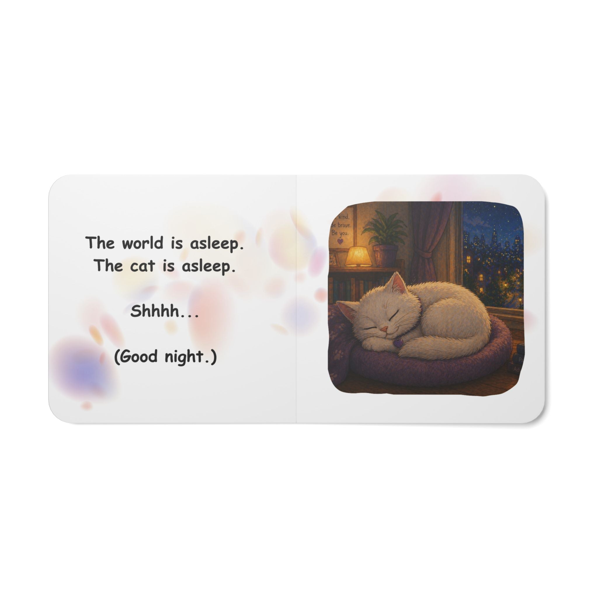 Quiet Cat. Loud World. Board Book for Kids – Calm, Cozy Bedtime Story