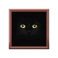 Silent Supervision Black Cat Jewelry Box | Mysterious Cat Keepsake Box