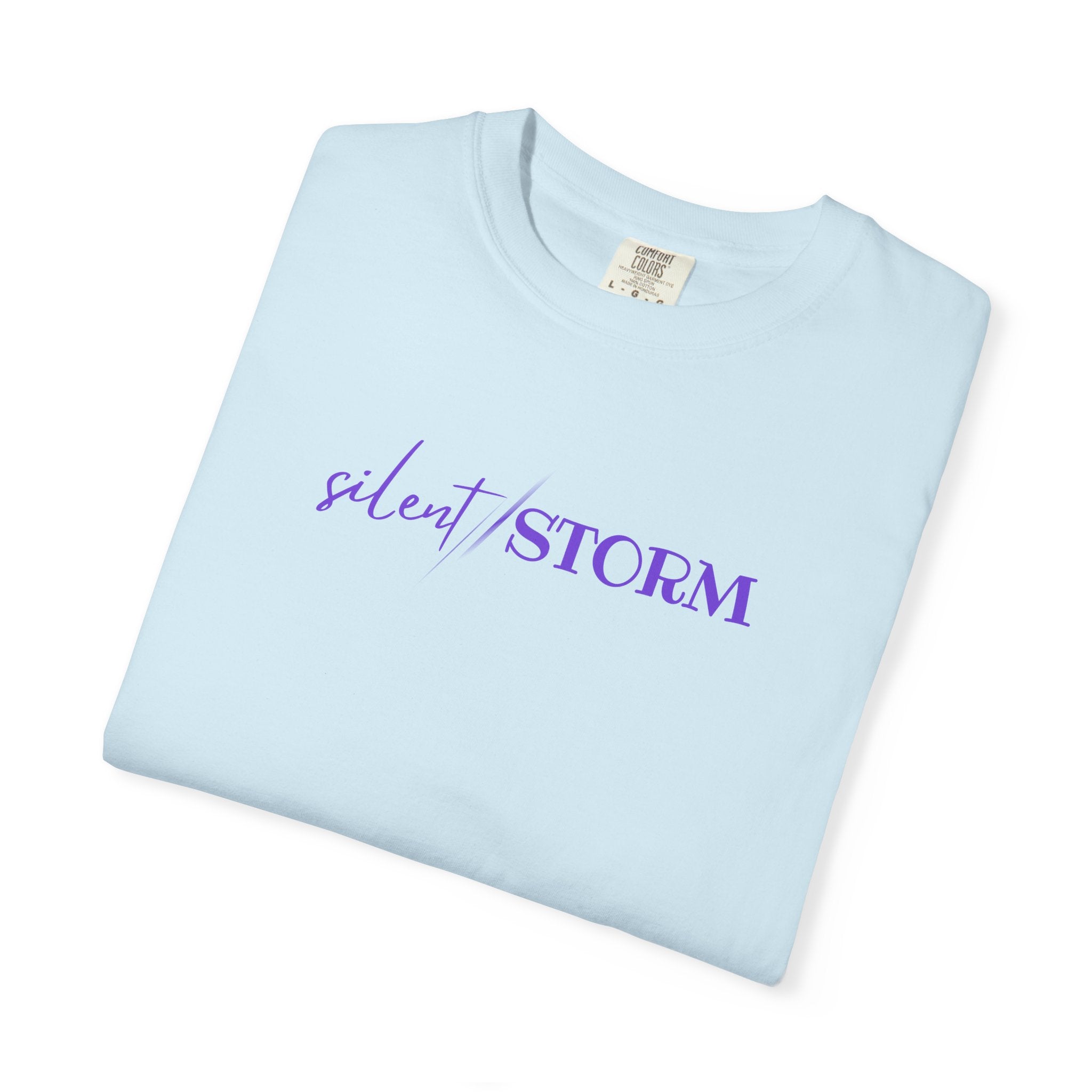 Silent Storm Unisex T-Shirt – Epilepsy Awareness Purple Statement Tee