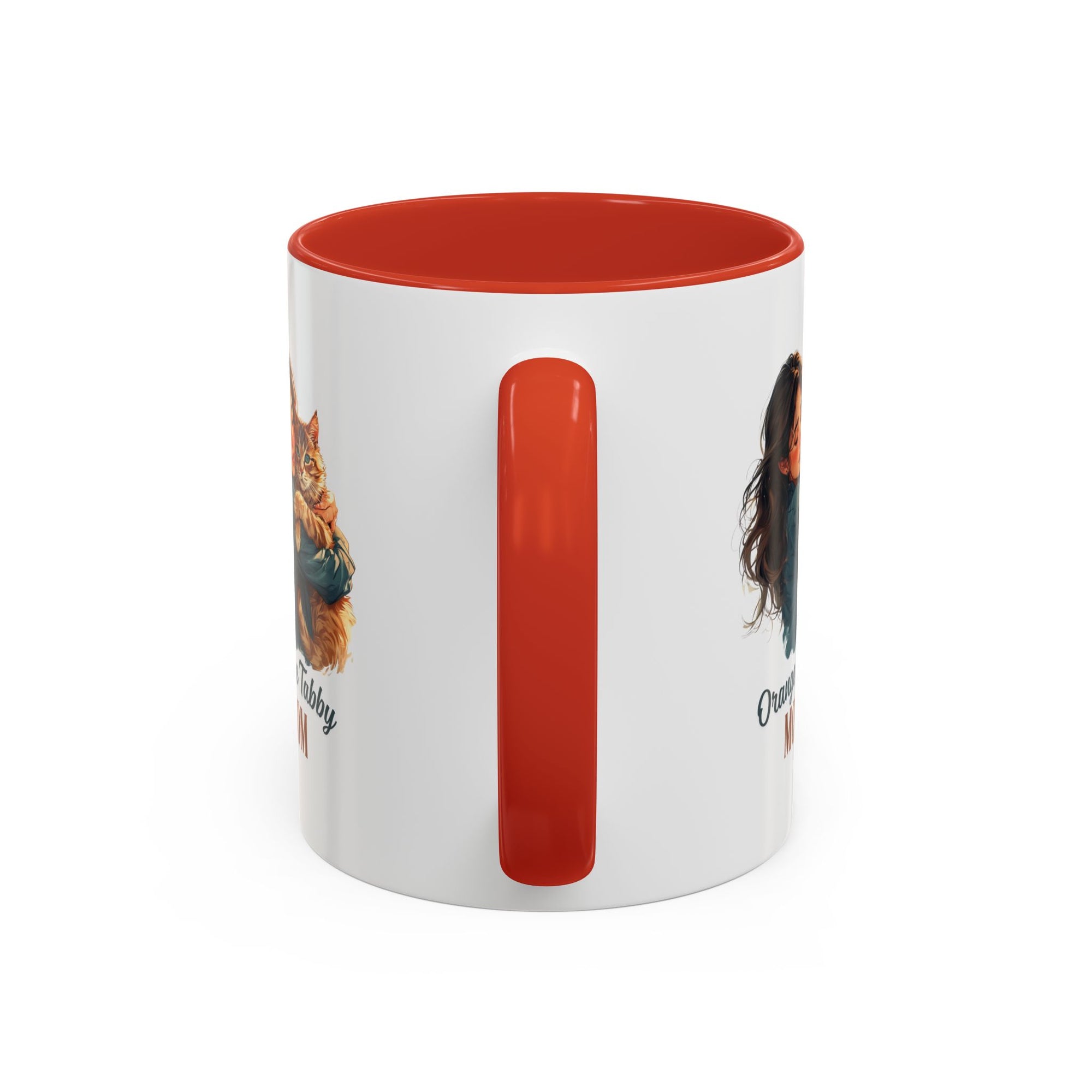 Charming Orange Tabby Mom Coffee Mug – Perfect Gift for Cat Lovers