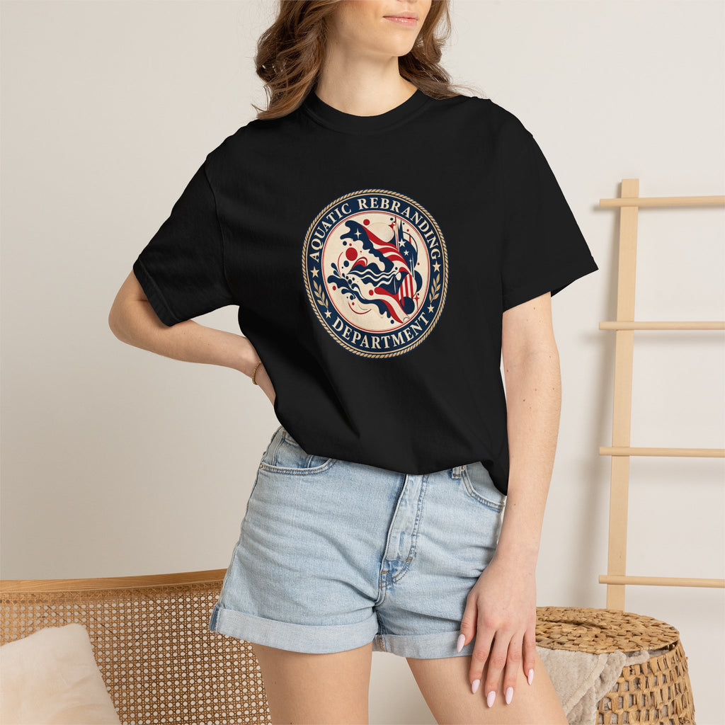 Aquatic Rebranding Department Garment-Dyed Unisex T-Shirt