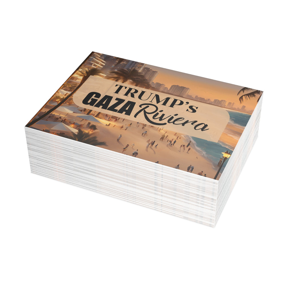 Trump’s Gaza Riviera Postcard Bundles with Envelopes