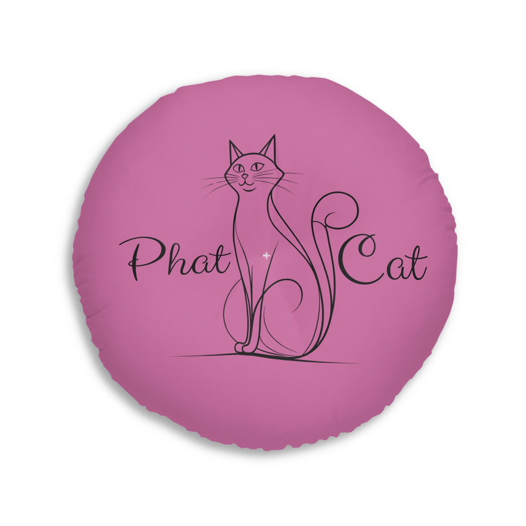 Whimsical Phat Cat Tufted Floor Pillow
