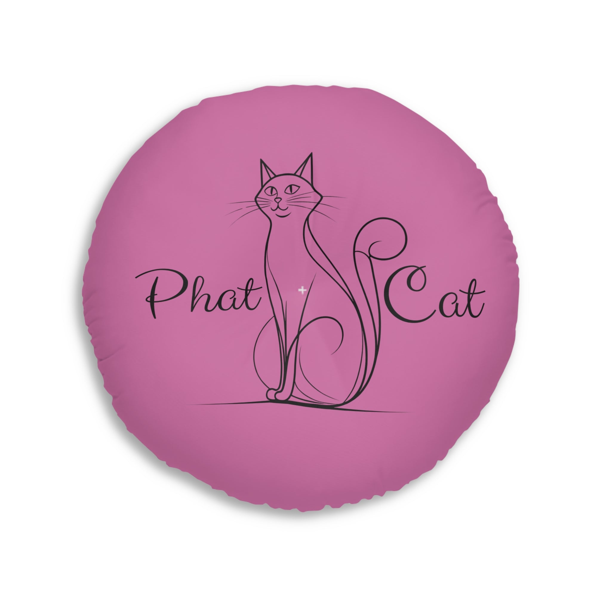 Whimsical Phat Cat Tufted Floor Pillow