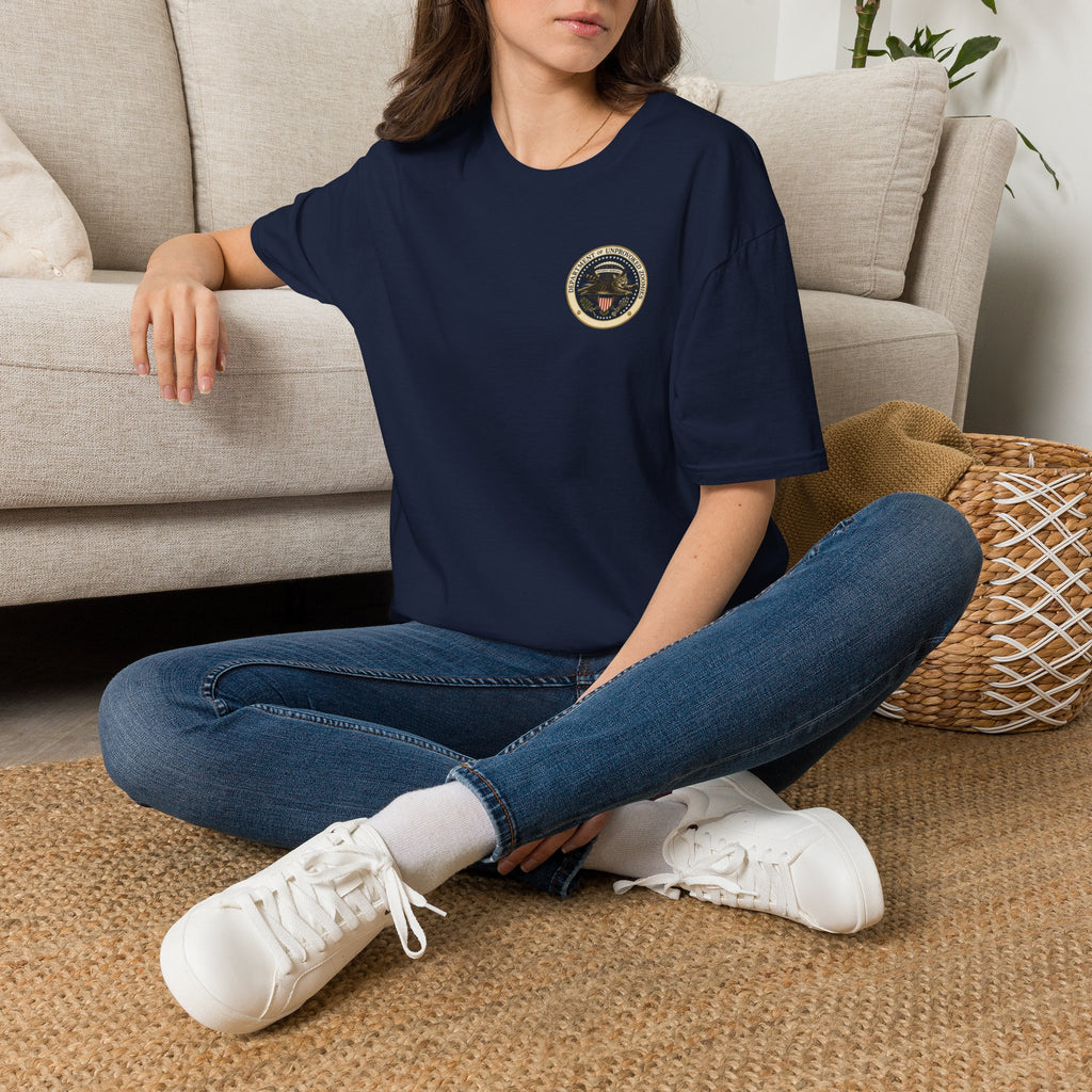 Department of Unprovoked Zoomies Cat T-Shirt | Faux Government Seal Tee