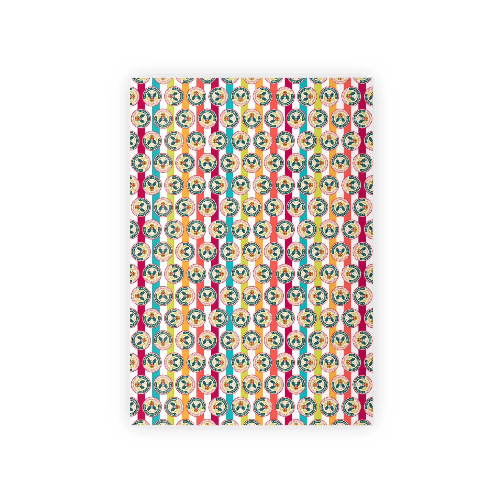 National Gift Administration Wrapping Paper | Certified Present Inside Official Gift Wrap
