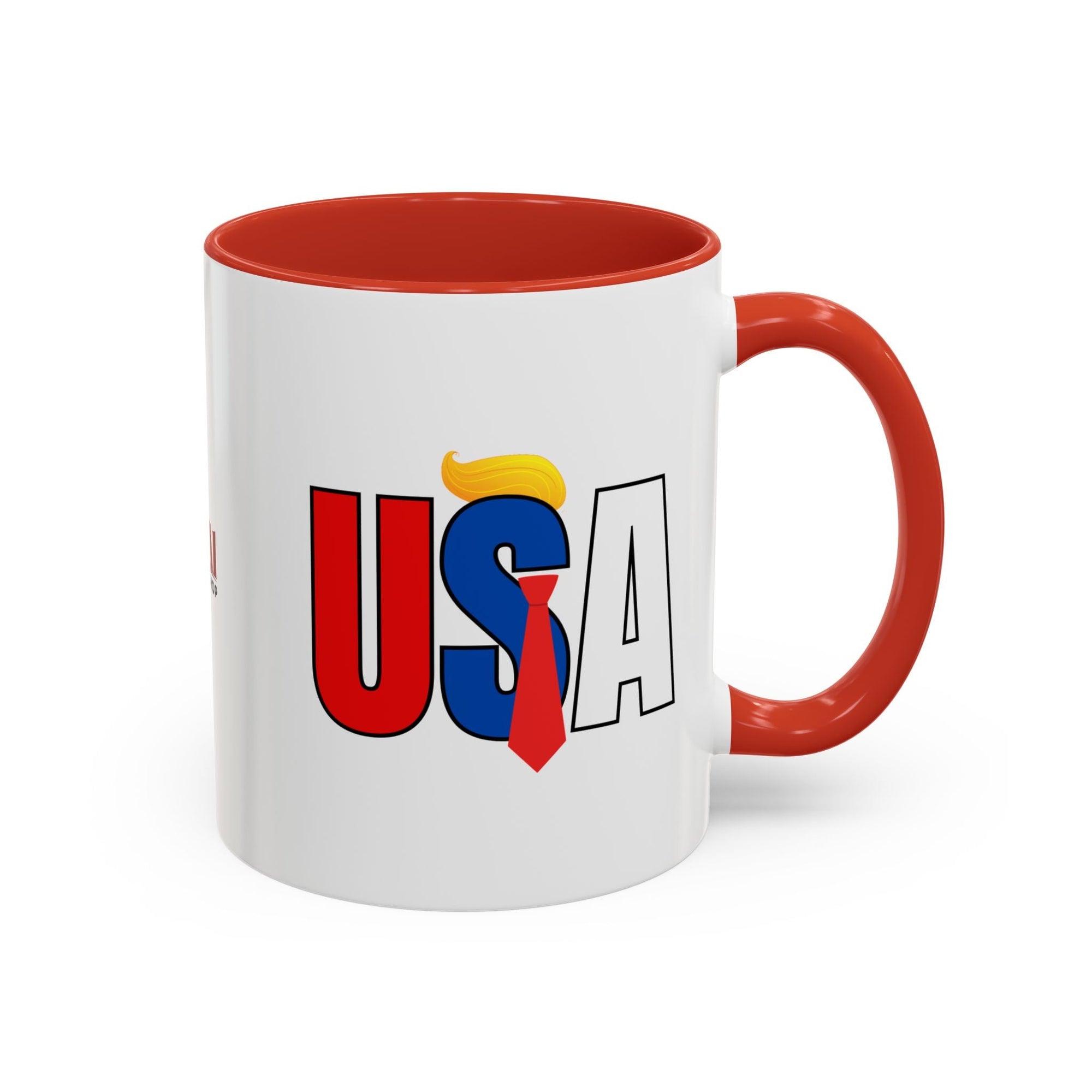 Trump USA Accent Coffee Mug Printify