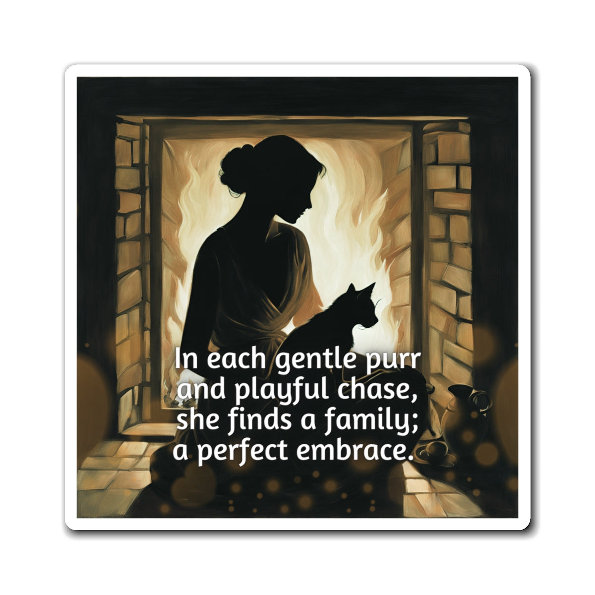 Photo depicting the ​Cat Lady Family Magnets from EpiAl's Shop.