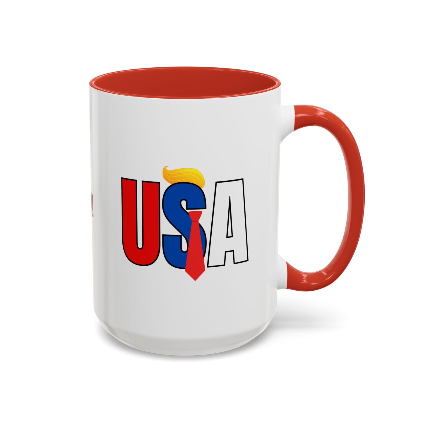 Trump USA Accent Coffee Mug Printify