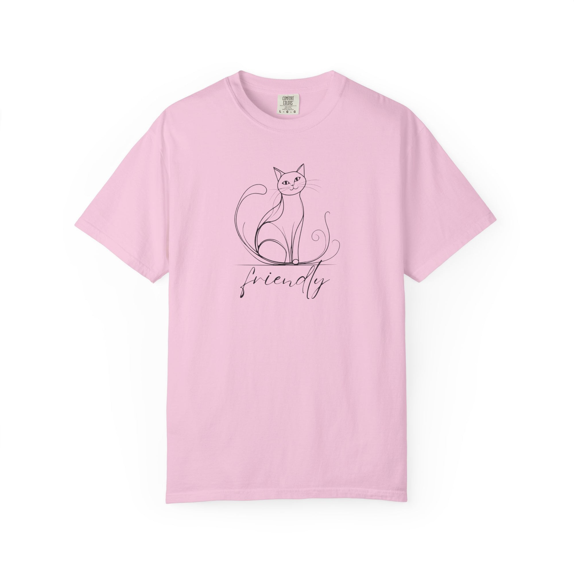 Friendly Cat Lover's Unisex Garment-Dyed T-Shirt