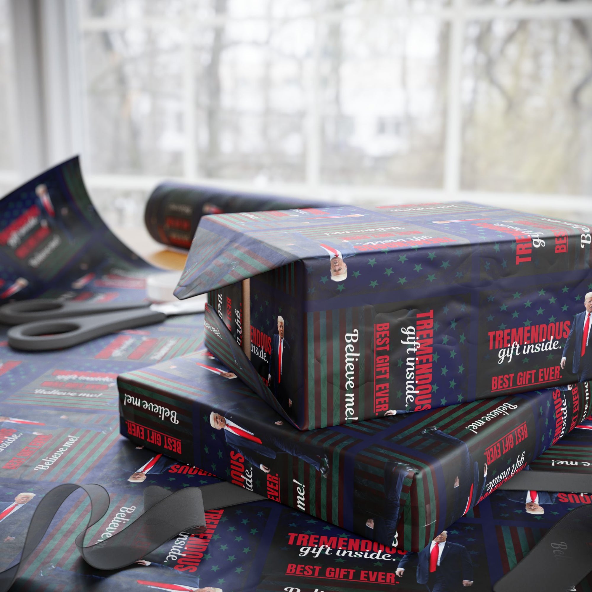 Trump Best Gift Ever Patterned Wrapping Paper