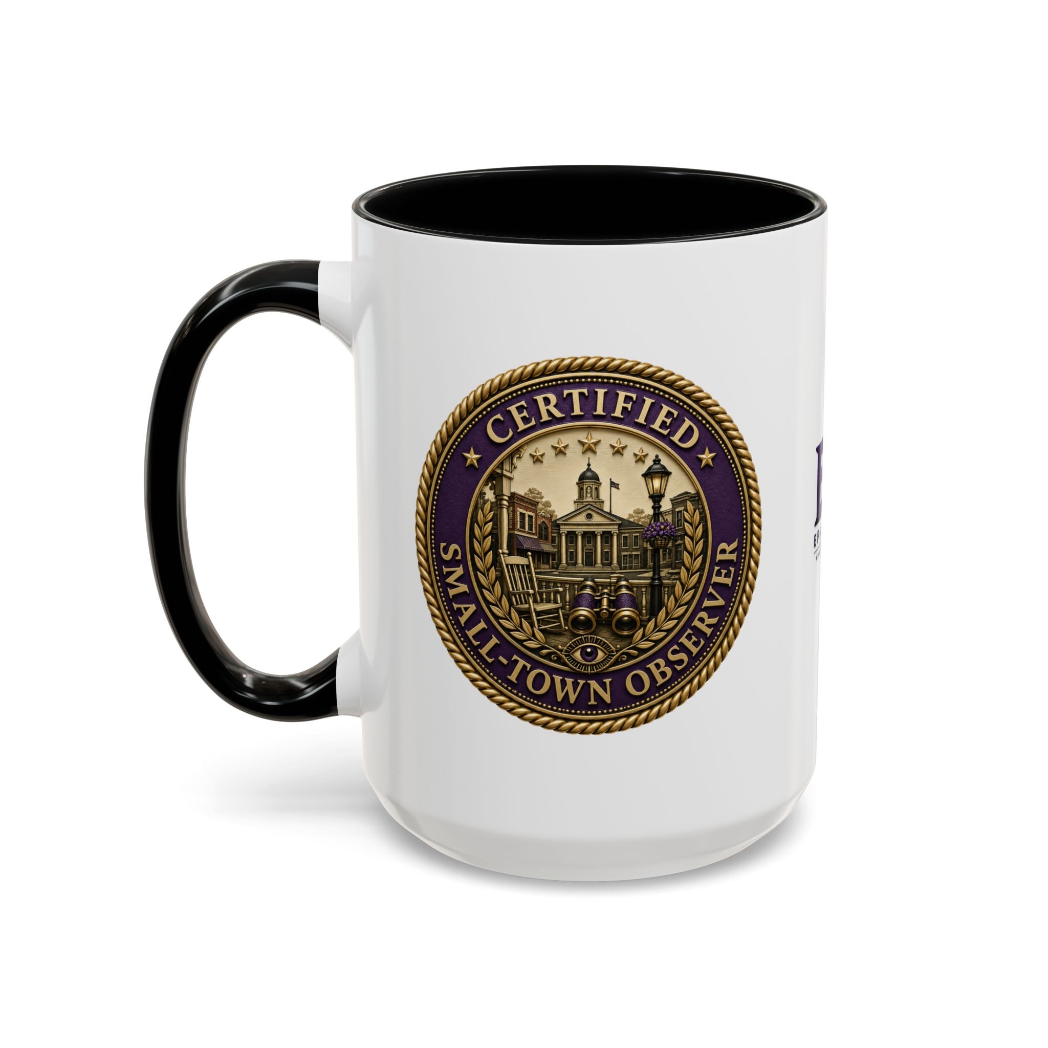Certified Small-Town Observer Accent Coffee Mug - Accent 11/15oz